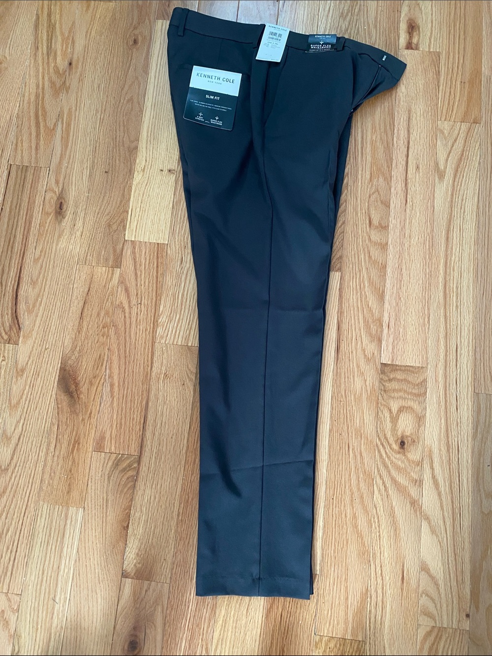 Kenneth Cole Men's Black Dress Pants - Slim Fit